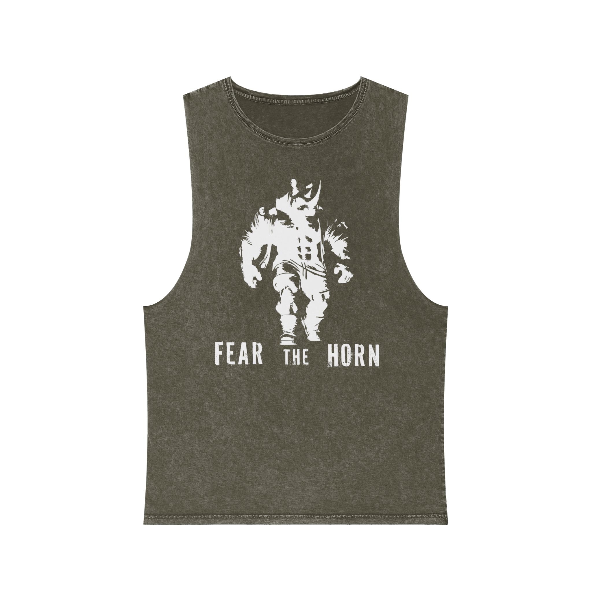 Fear The Horn Stonewash Tank Top