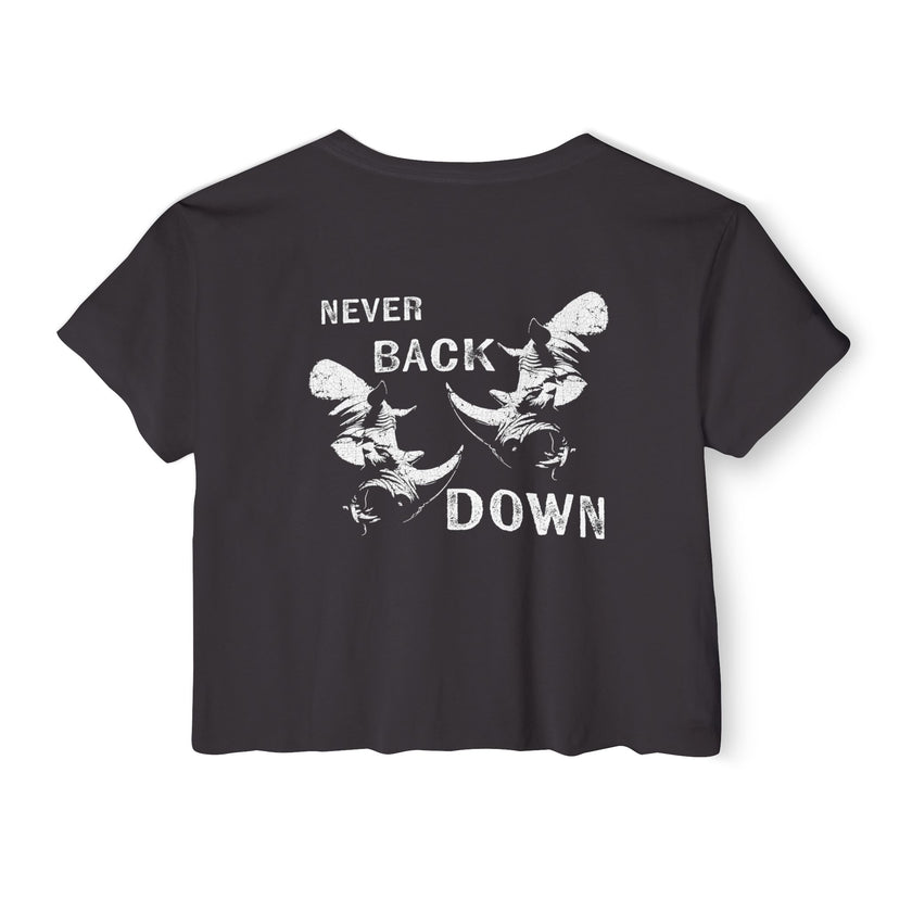 Never Back Down Crop Top - RynoWear