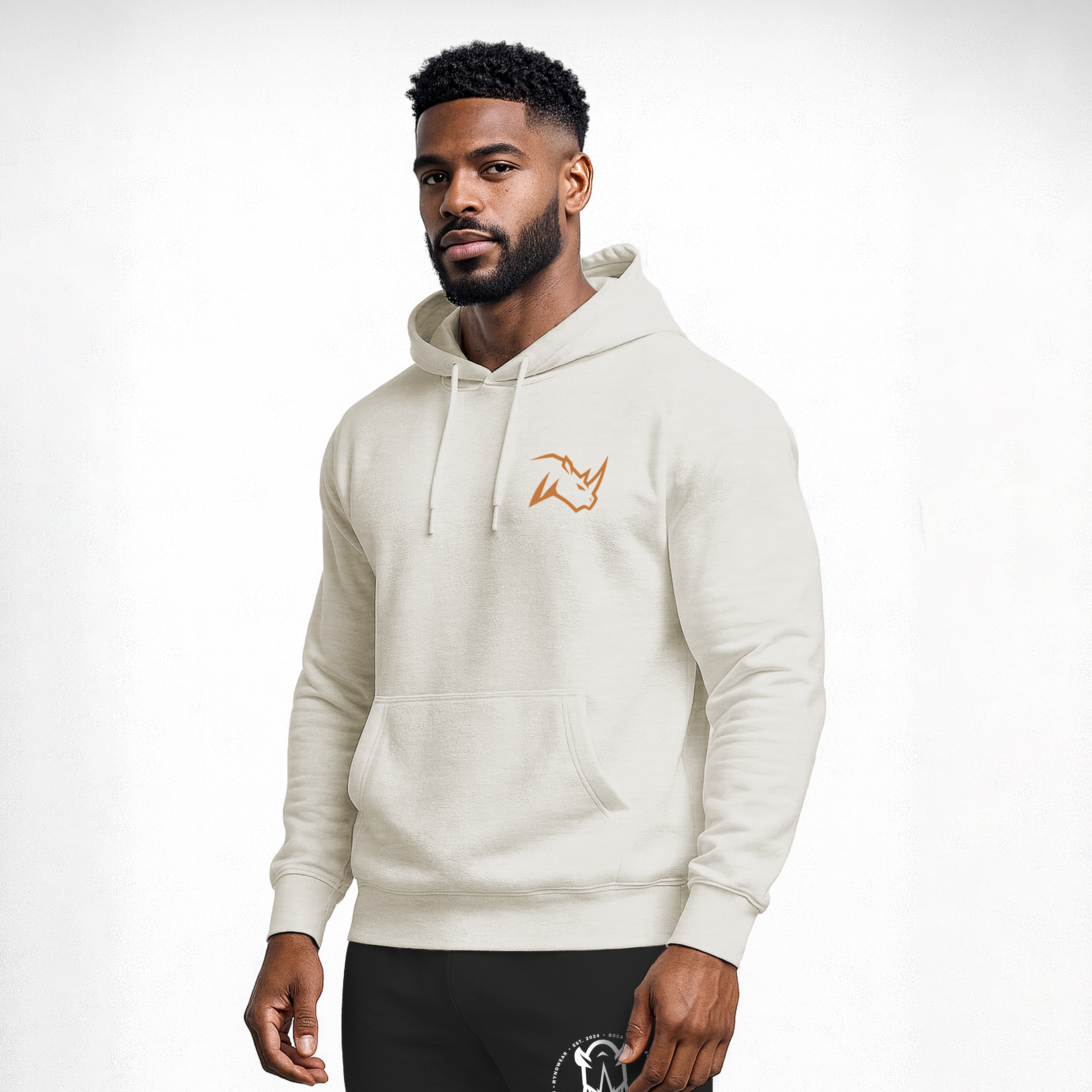 Ryno Elevate Pullover Hoodie - Bronze Emblem - Men - RynoWear