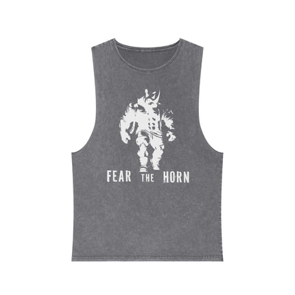 Fear The Horn Stonewash Tank Top