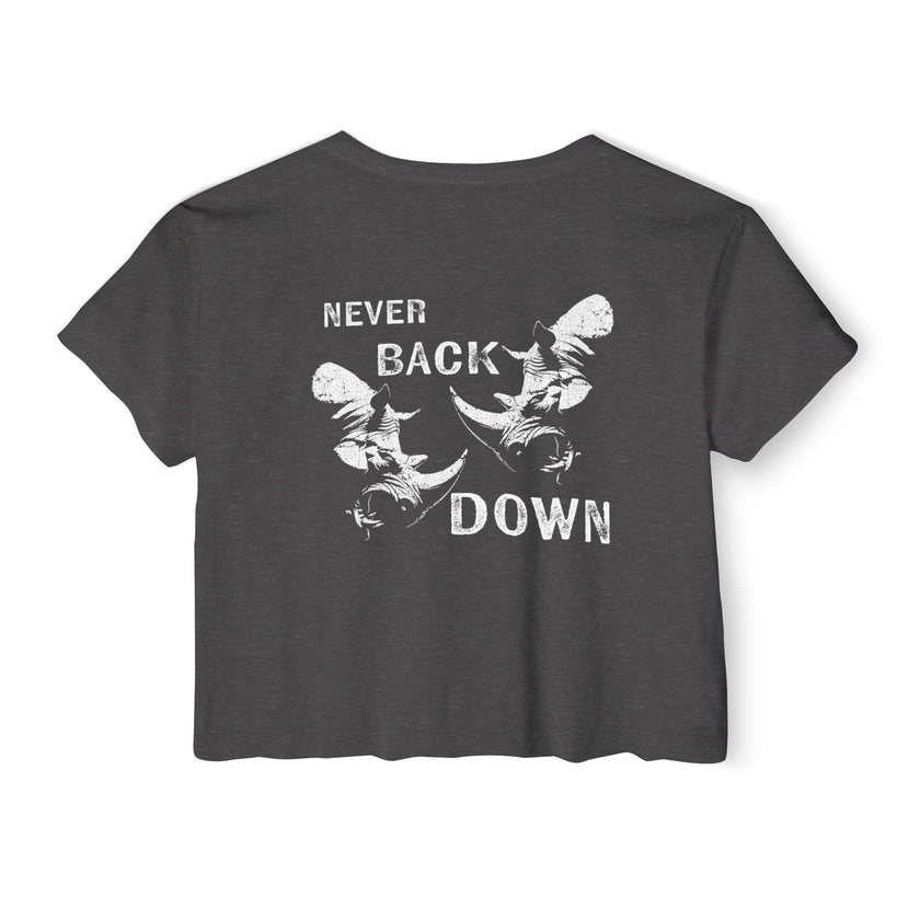 Never Back Down Crop Top - RynoWear