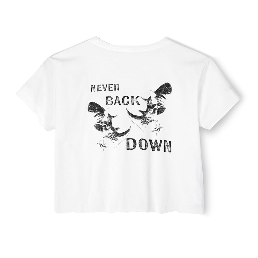 Never Back Down Crop Top - RynoWear