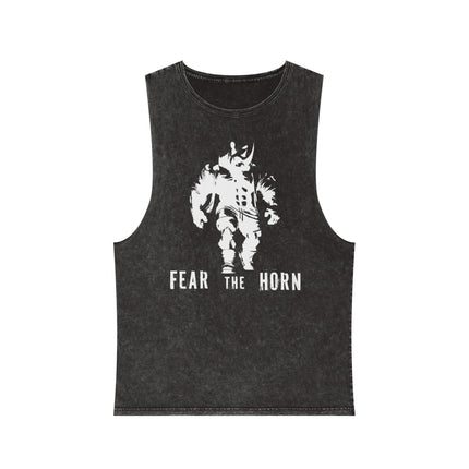 Fear The Horn Stonewash Tank Top