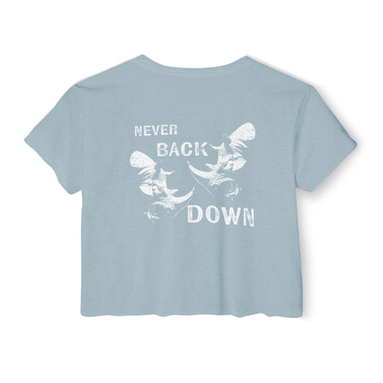 Never Back Down Crop Top