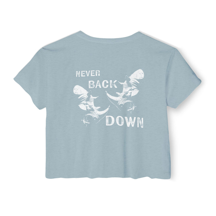 Never Back Down Crop Top - RynoWear