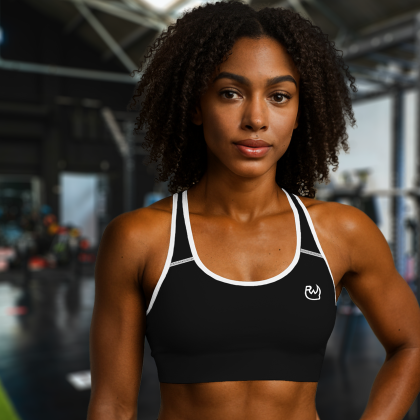Black Ryno Sports Bra - RynoWear