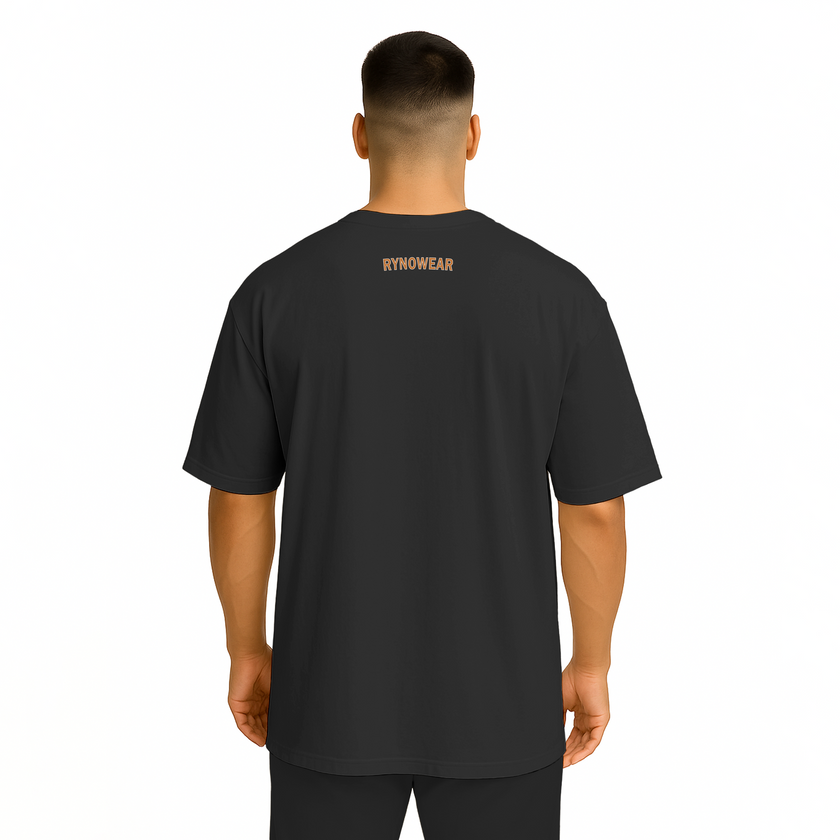 Ryno Balance Oversized Tee – White Core Emblem - RynoWear