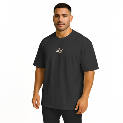 Ryno Balance Oversized Tee – White Core Emblem - RynoWear