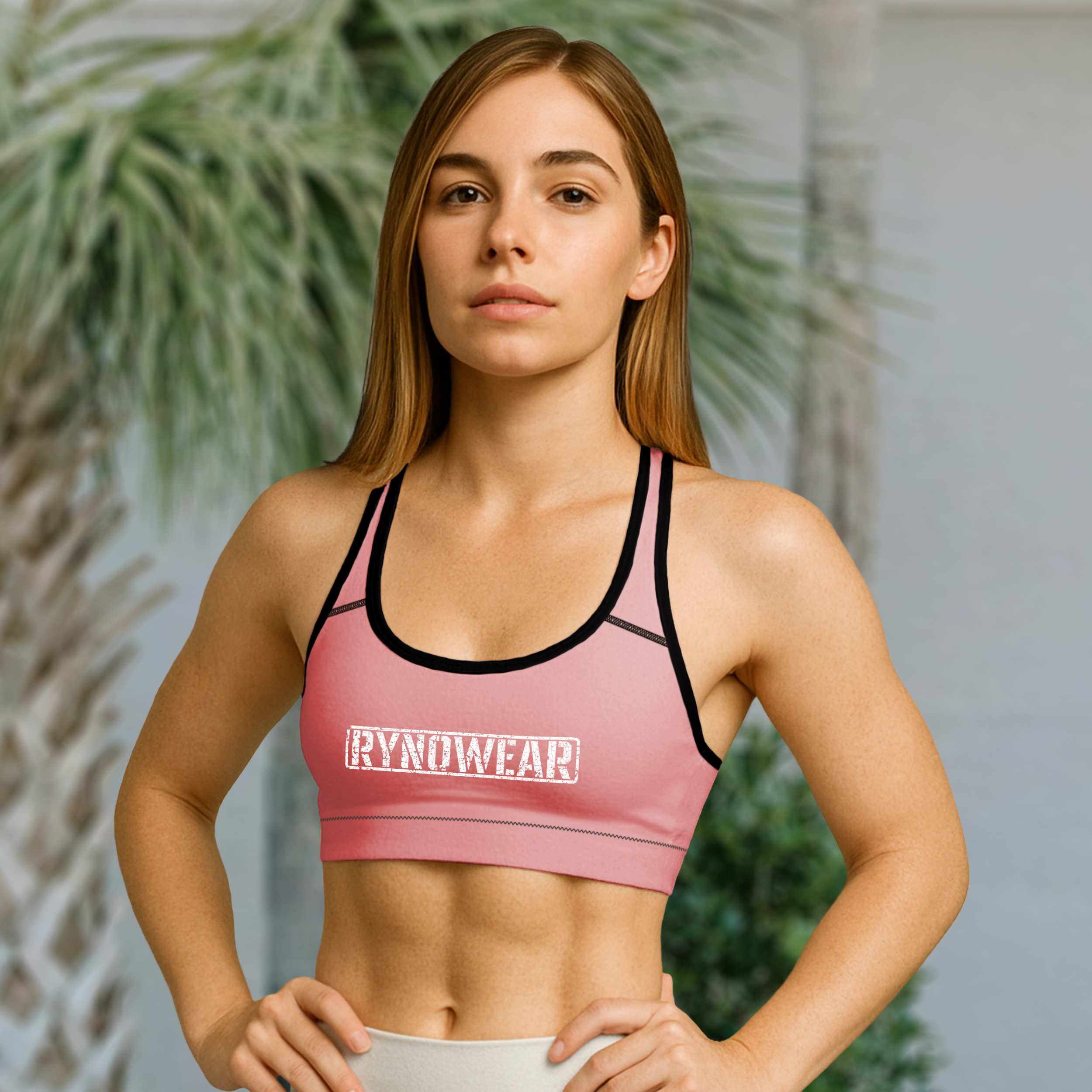 Pink Ryno Crush Padded Sports Bra