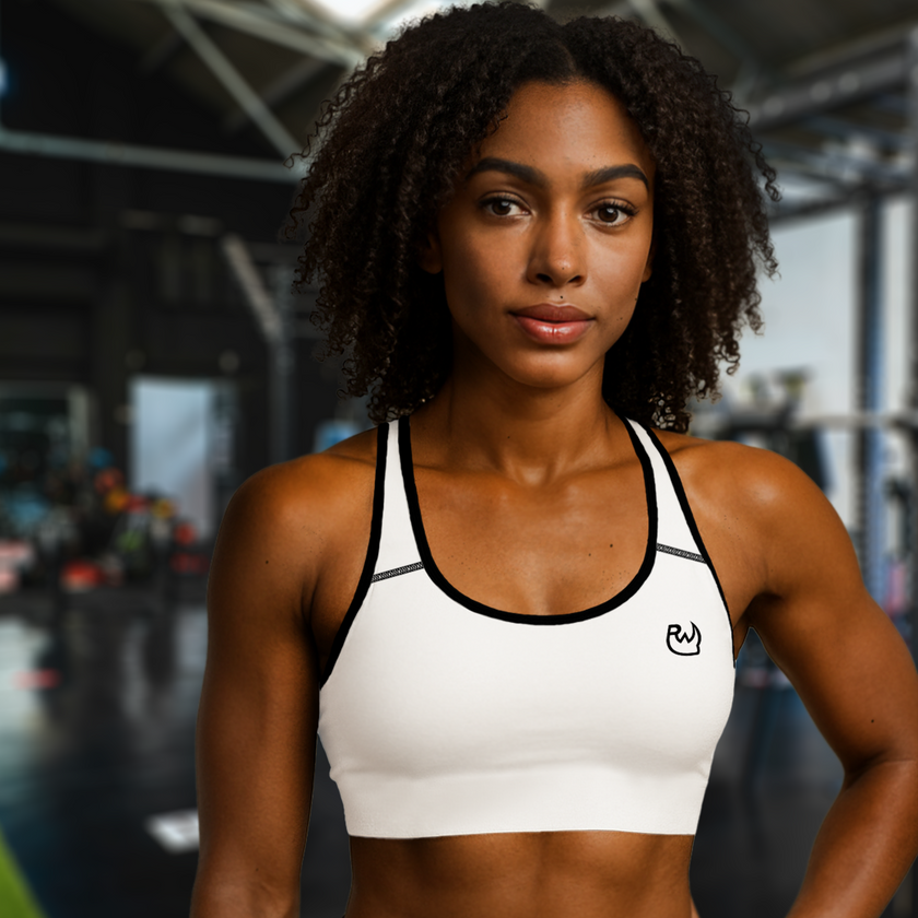 White Ryno Sports Bra - RynoWear