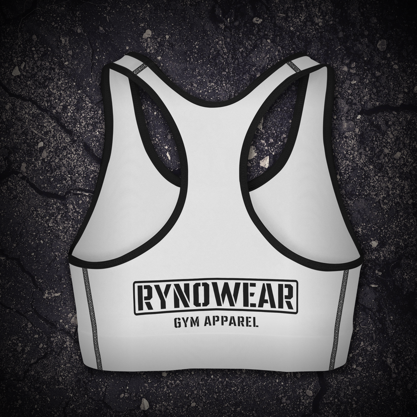 White Ryno Nova Sports Bra - RynoWear
