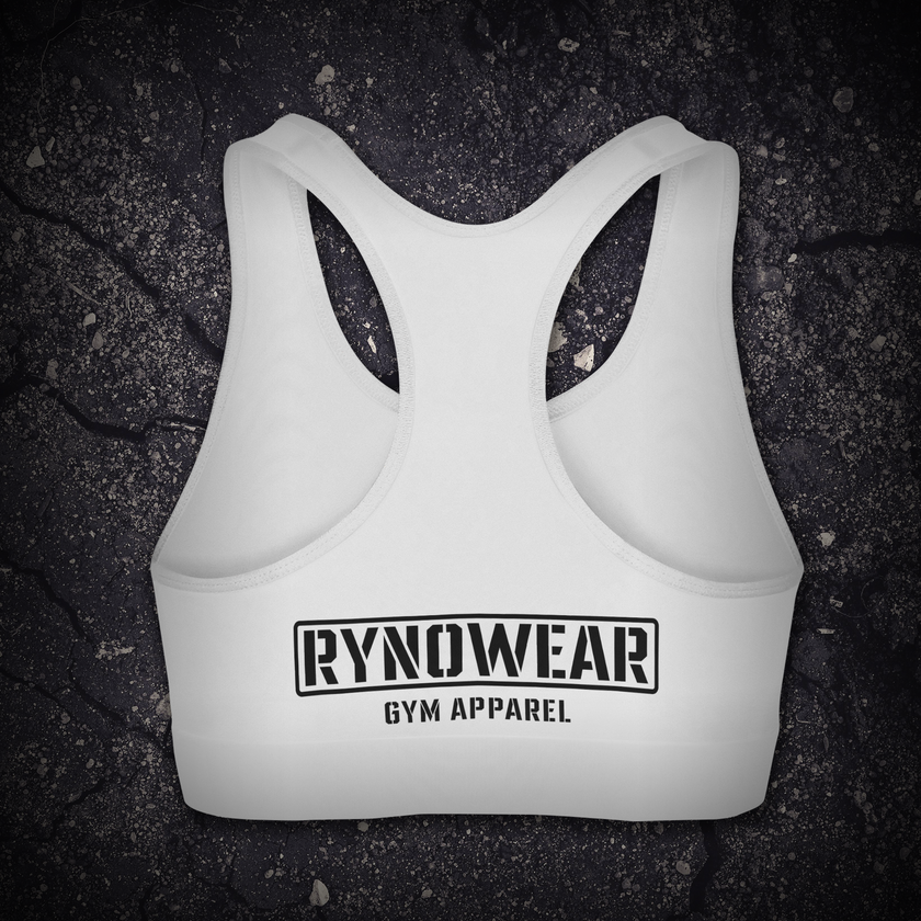 White Ryno Nova Sports Bra - RynoWear