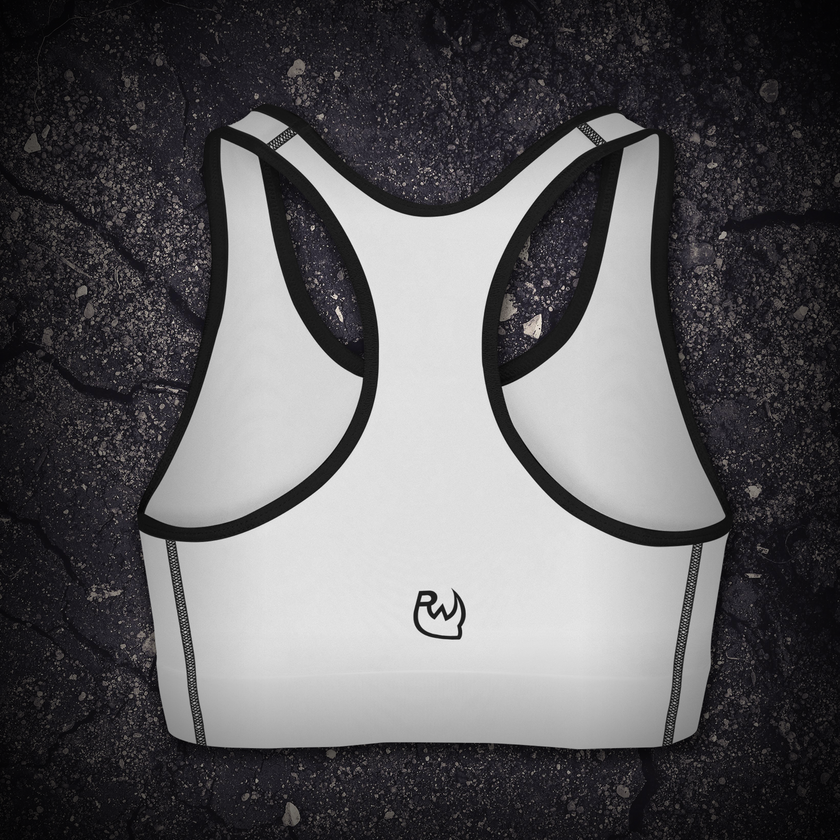 White Ryno Sports Bra - RynoWear