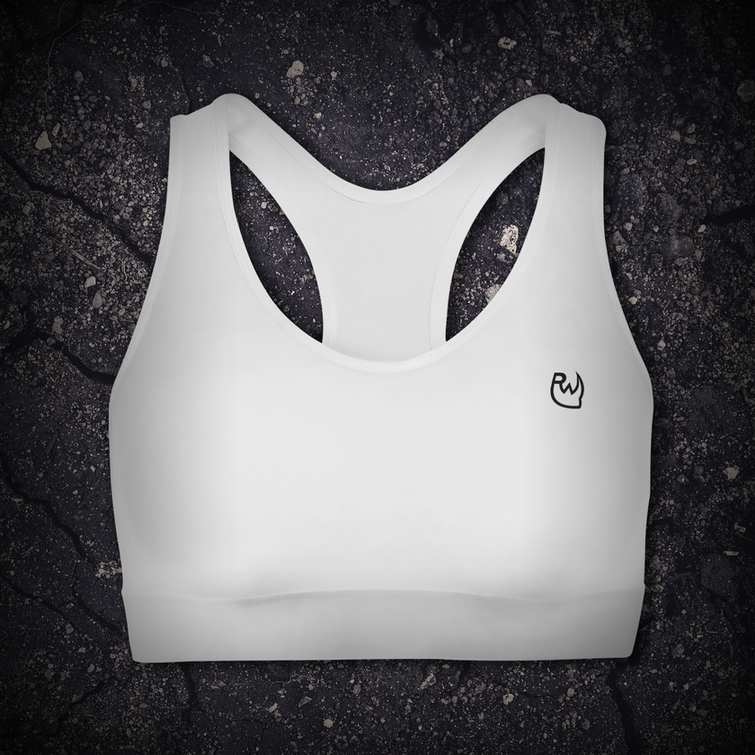 White Ryno Sports Bra - RynoWear