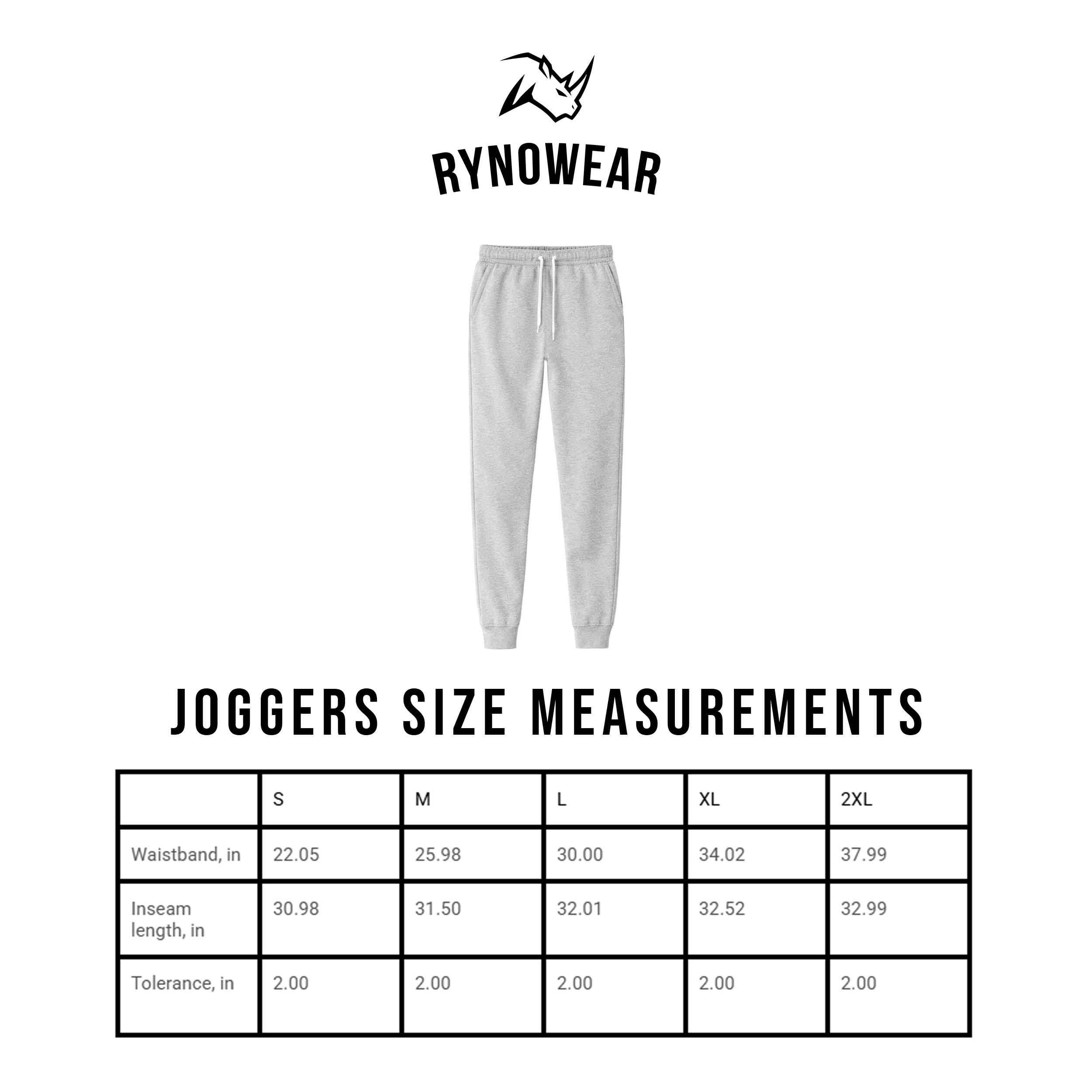 Ryno Crest Joggers Gray - Men - RynoWear