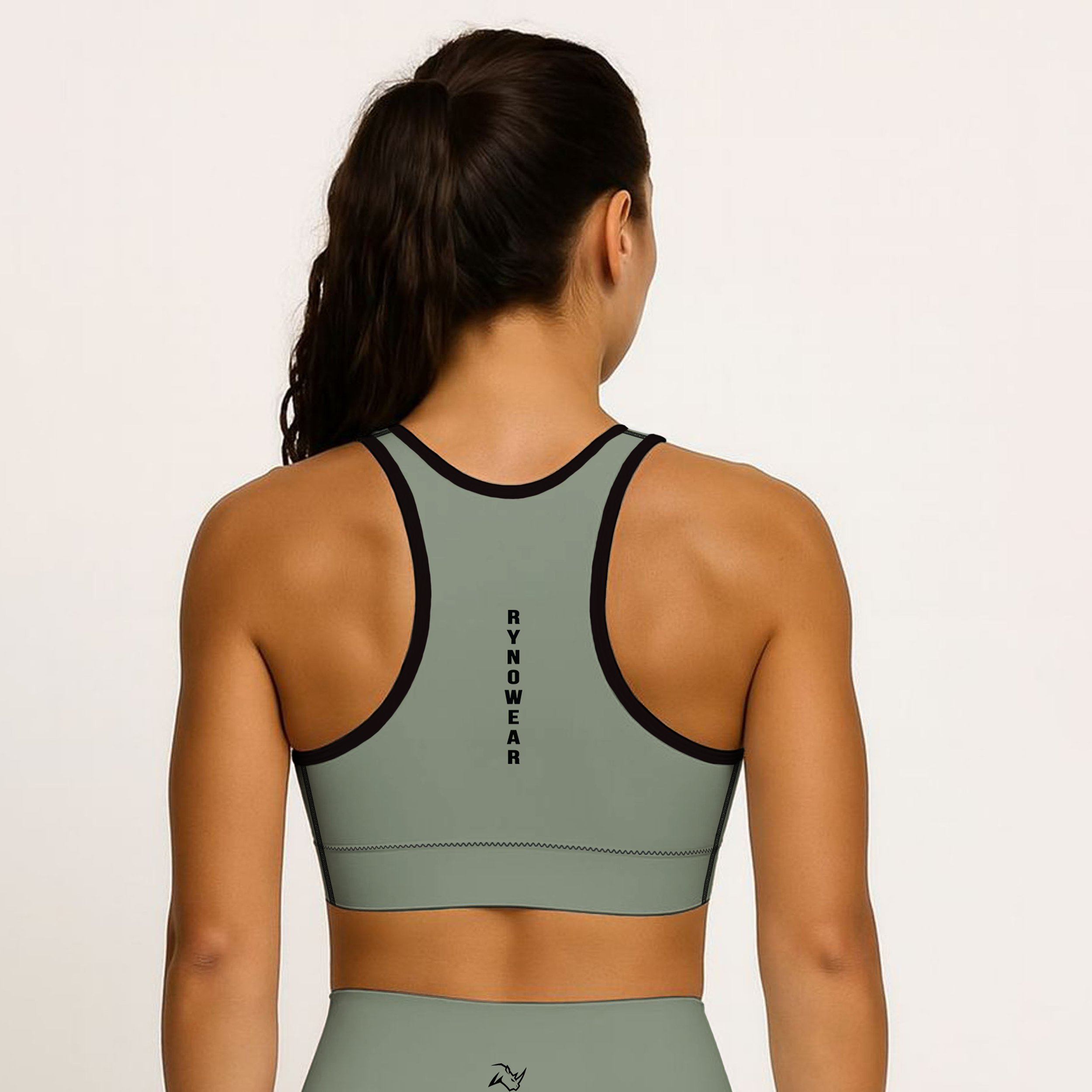 Ryno Axis Padded Sports Bra - Sage - RynoWear