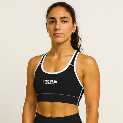 Ryno Flow Padded Sports Bra - Onyx - RynoWear