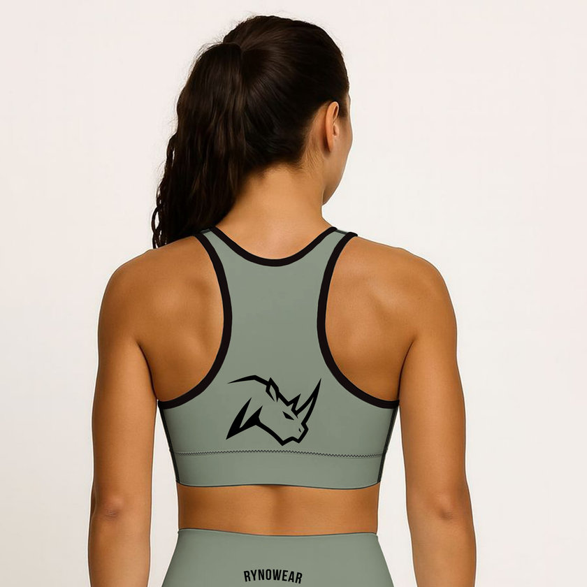 Ryno Flow Padded Sports Bra - Sage - RynoWear